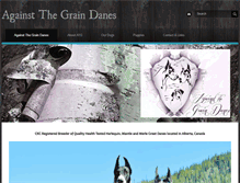 Tablet Screenshot of againstthegraindanes.com